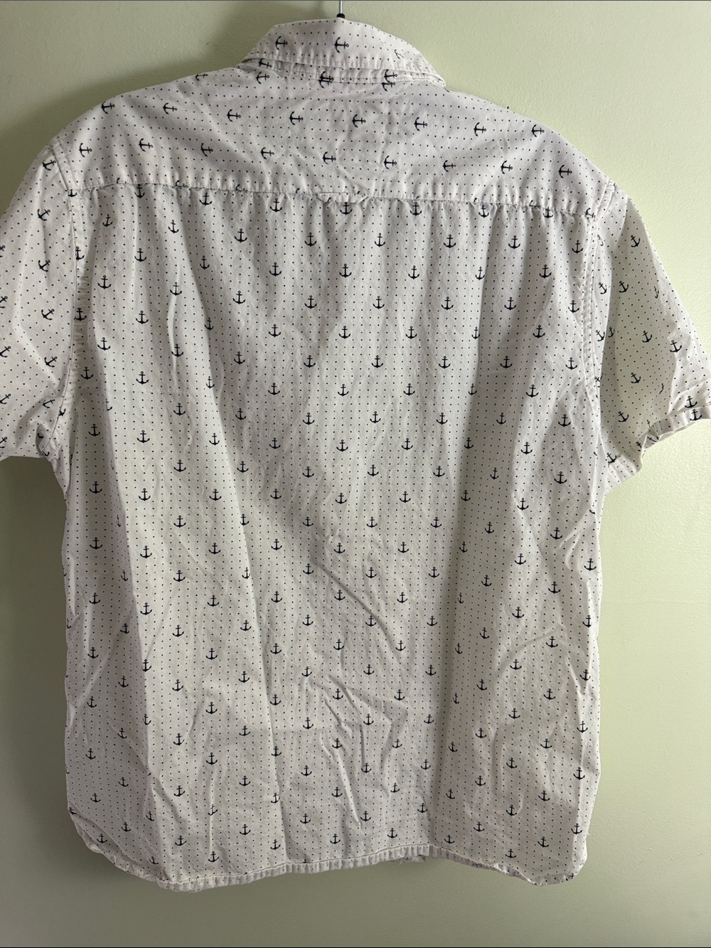 Denim & Flower Men’s Untucked Achor Print Short Sleeve Button Down L - Picture 5 of 5